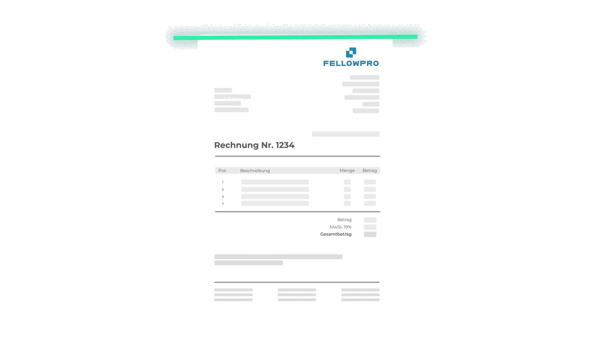 DocBits Workflow-Übersicht: Automatisierte Rechnungsverarbeitung mit regelbasierten Prozessschritten – FELLOWPRO