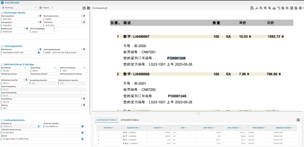 Docbits Screenshot with China