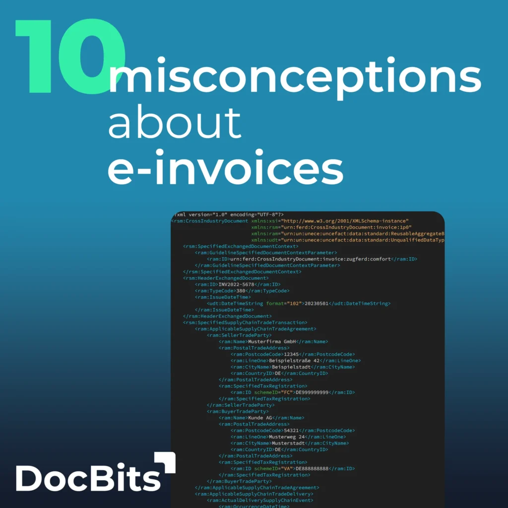 E-invoice: mistakes, errors and fails