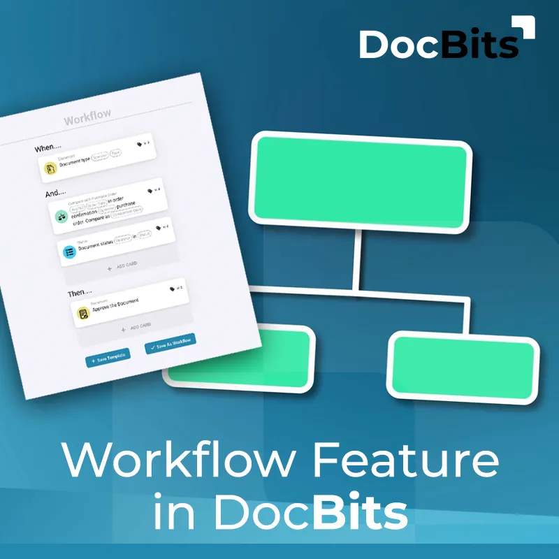 DocBits Workflow Feature: Rule-based document workflow automation using When-And-Then logic – configure approval workflows without coding