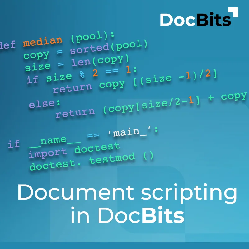 DocBits Document Scripting – Python-Code zur Automatisierung individueller Dokumentenverarbeitung