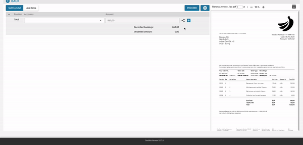 DocBits Automatische Kontierung — Sachkonto und Kostenstelle werden automatisch für Eingangsrechnungen in Infor und SAP zugeordnet