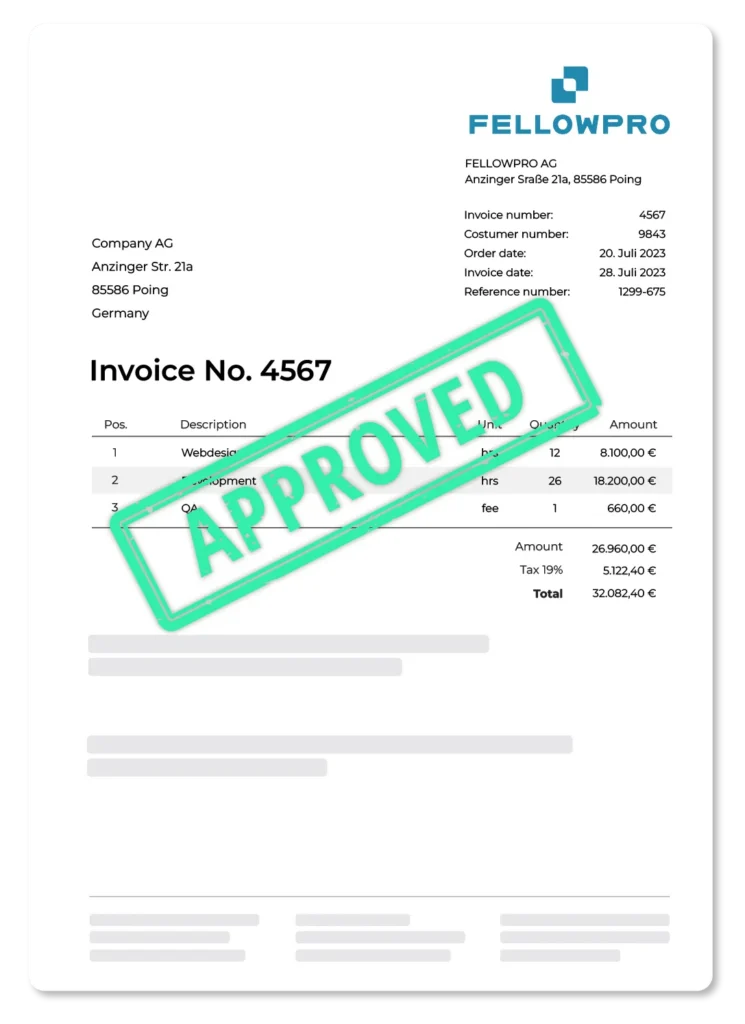 Invoice automatically routed and approved — DocBits invoice approval routing with email notifications